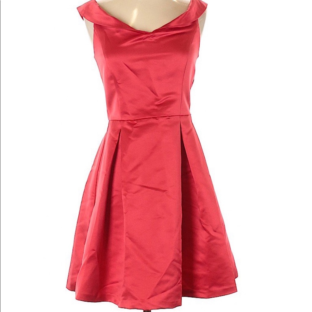 Red Zara Basic Cocktail Dress